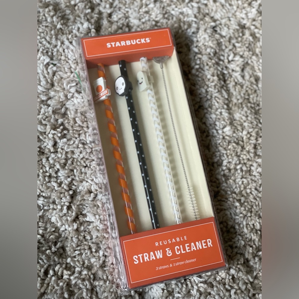 Starbucks Japan 2020 Halloween Reusable Straw Set